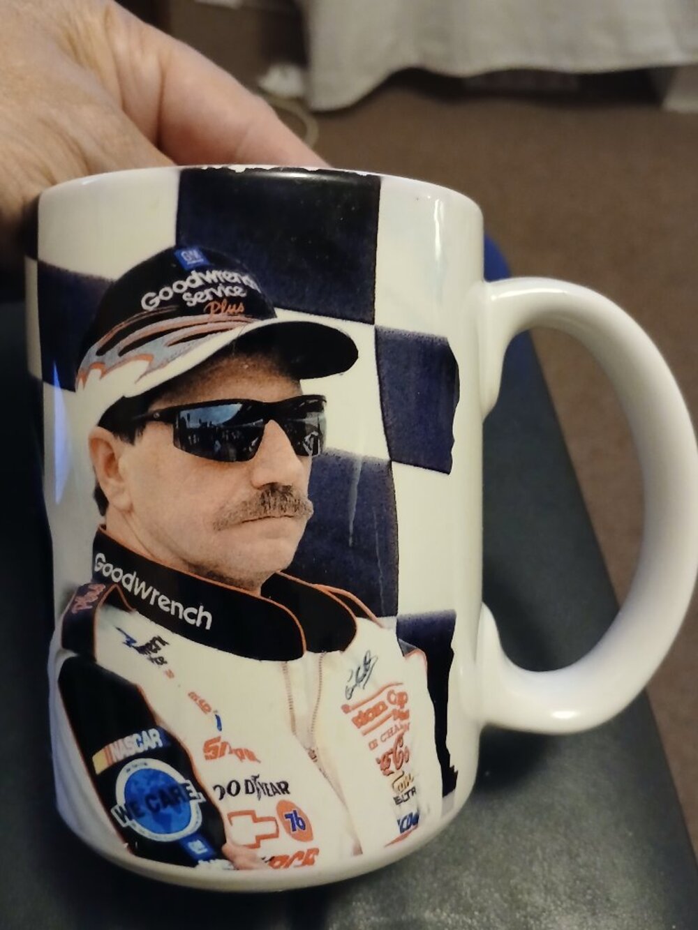 Dale Earnhardt Sr. NASCAR Racing Cup White Collectible Preowned